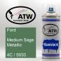 Preview: Ford, Medium Sage Metallic, 4C / 5933: 400ml Sprühdose, von ATW Autoteile West.